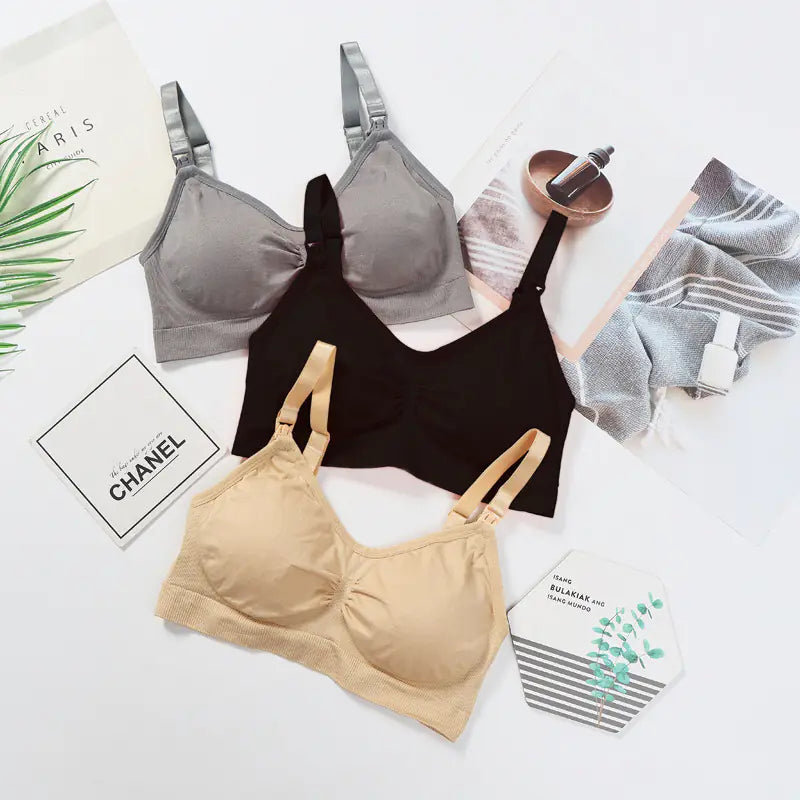 Soutien-gorge d'allaitement Extensible Sans Couture pour Mères de Grande Taille